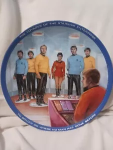 Star Trek Plate Set - Ernst Platinum Rim 20th Anniversary no chips or repairs - Picture 1 of 9