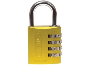 Abus 145/40 40mm Aluminium Combination Padlock Yellow 49535 - 49535 - Picture 1 of 1