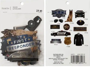 Pegatinas troqueladas de la policía de primera respuesta ~ 24 piezas ¡BONITAS! ¡Envío rápido! - Imagen 1 de 1