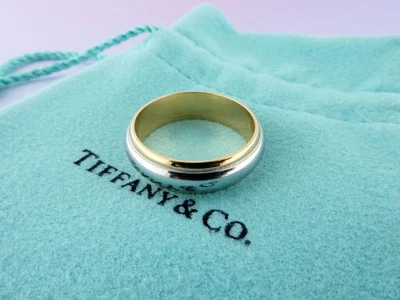 Anillo Tiffany & Co Platino 18K 6mm Boda Apilable Unisex Banda | 9,5 gramos Foto 1 de 4