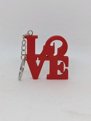 Philadelphia Phillies Keychain - Philly Love Park Keychain 2x2 Inches - Image 1 of 2