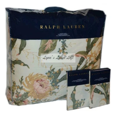 RALPH LAUREN Olivia Josefina Floral 3P FULL/ QUEEN COMFORTER SHAMS SET NEW $615 - Image 1 of 4