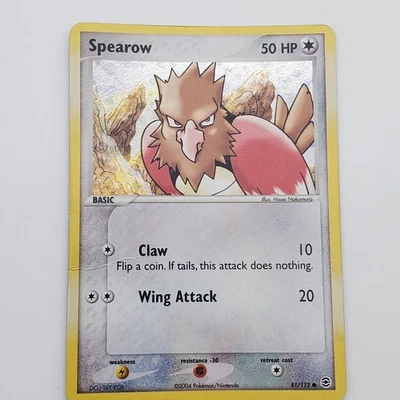 Pokemon Spearow 81/112 EX FireRed & LeafGreen Reverse Holo Card - Image 1 of 4