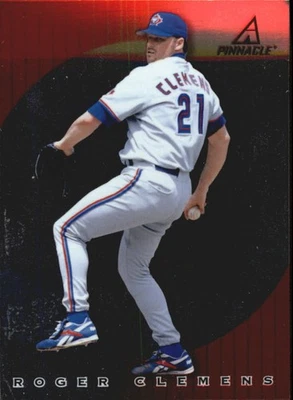 1998 Pinnacle Plus Team Pinnacle #12 Roger Clemens Greg Maddux Braves Blue Jays - Image 1 of 2