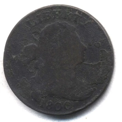 1800 Draped Bust Large American U.S 1 CENT US Nice Old America Coin usa #362 - Image 1 of 2