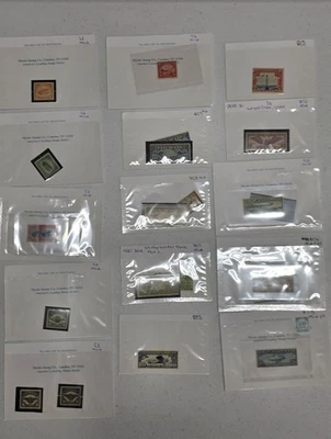 us airmail stamps collections lots in boxes - Image 1 of 4