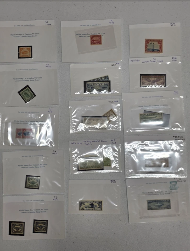 us airmail stamps collections lots in boxes - Image 1 of 4