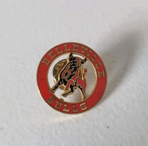Belleville Bulls 1981-1998 Logo OHL Hockey Hat Lapel Pin Vintage Canada #416 - Picture 1 of 3