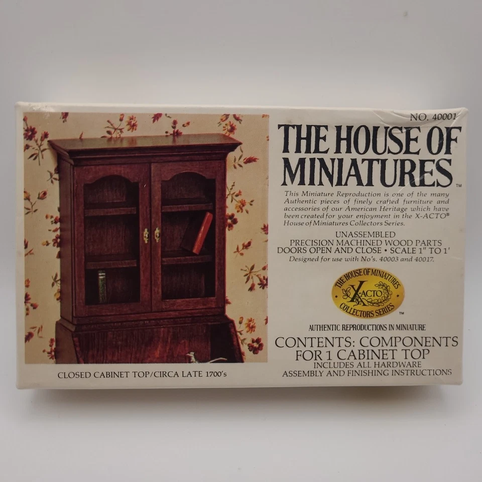 Open Box The House Of Miniatures封闭柜上衣1:12娃娃屋套件40001 — 第 1/4 张图片