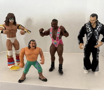 Mattel WWE Elite Lote de 4 BIG E, JAKe Snake, Elvis Honky Tonk Ultimate Warrior Foto 1 de 4