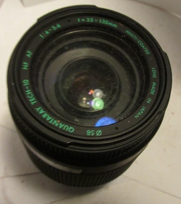 vintage camera lens Quanitaray tech-10 NF AF 1"4-5.61=35-135mm japan - Image 1 of 3