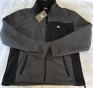 New Balance Jacket Mens Small Gray Fleece Zip Pocket - Picture 1 of 3