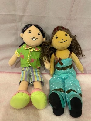 Groovy Girl Oki & Yvette Soft Plush Dolls 13” - Image 1 of 4