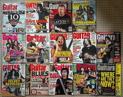 Guitar World Guitar One (14) Magazine Lot 2000-2006 Music Gear Lessons Tabs Rock - Image 1 of 4