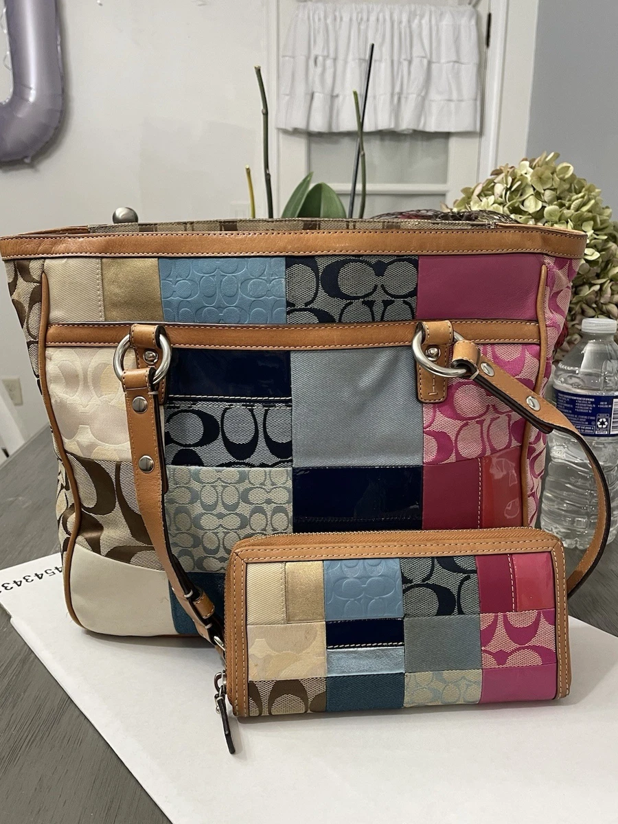 Coach Patchwork Shoulder Bag Large Bags & Handbags for Women for