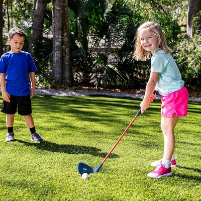 Kids Golf Set 28" Club Oversized Head 2 Foam Balls Ergornomic Hand Grip Proper - Image 1 of 4