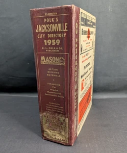 1959 Polk's City Directory Jacksonville, Florida Business and Private Citizens - Picture 1 of 9