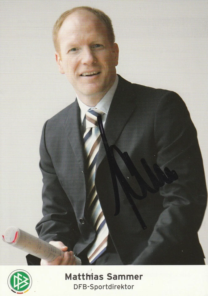 Matthias Sammer, DFB, orig sign AK - Bild 1 von 1