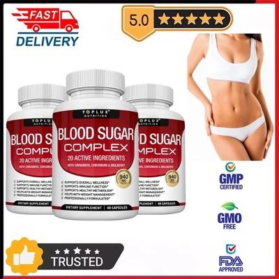 AS SHOW 1~3x Cápsulas Complejas de Azúcar en la Sangre-Controlar los Niveles de Azúcar en la Sangre, Control de Peso