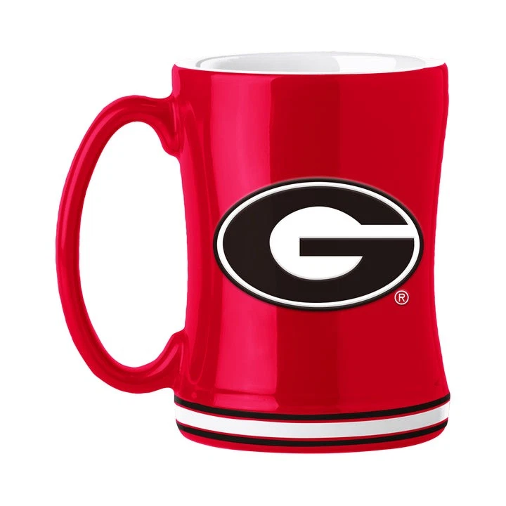 Georgia Bulldogs 14oz Relief Mug Logo Brands 142-C14RM - Image 1 of 1