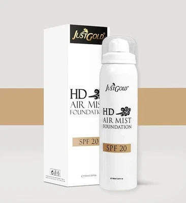 JUSTGOLD Hd Air Mist Matte Finish Foundation mit LSF 20 Full Coverage Spray für - Bild 1 von 4