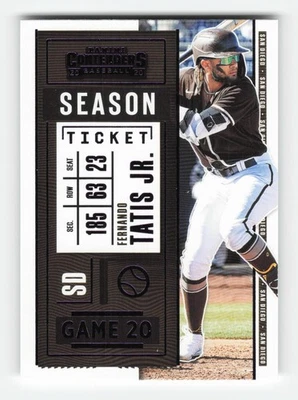2020 Panini Contenders Season Ticket Purple #49 Fernando Tatis Jr. NM - Image 1 of 2
