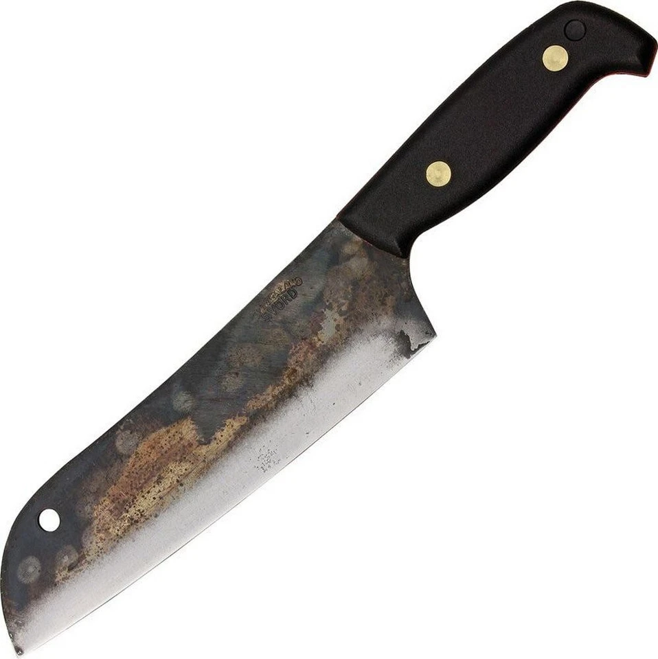 Cuchillo fijo Svord hoja de acero Santoku mango de policarbonato con borde rojo - SVSKU Foto 1 de 1