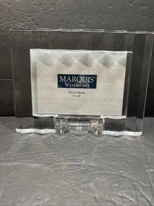 Marquis by Waterford Roselle Crystal Picture Frame Made in Germany 4” x 6” - Picture 1 of 4