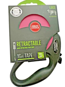 Große Auswahl 16ft. Einziehbare Hundeleine PINK große Rassen NEU - Bild 1 von 4