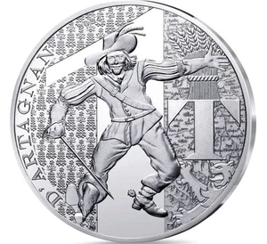 2024 France set 4 X 10 Euro The Three Musketeers silver coins original packaging - Picture 1 of 9