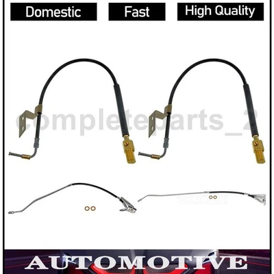 4 Front Rear Brake Hydraulic Hose Brake Line Fits Chevrolet B60 5.7L 6.0L 8.2L - Image 1 of 4