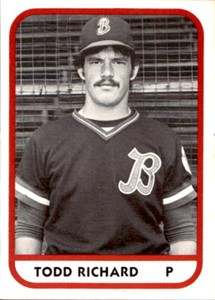 1981 Batavia Trojans TCMA 6 Todd Richard Walla Walla Washington WA Baseball Card