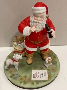 Royal Orleans COCA COLA THE CLASSIC SANTA CLAUS "Shhhhh" Xmas 1988 Figurine - Picture 1 of 5