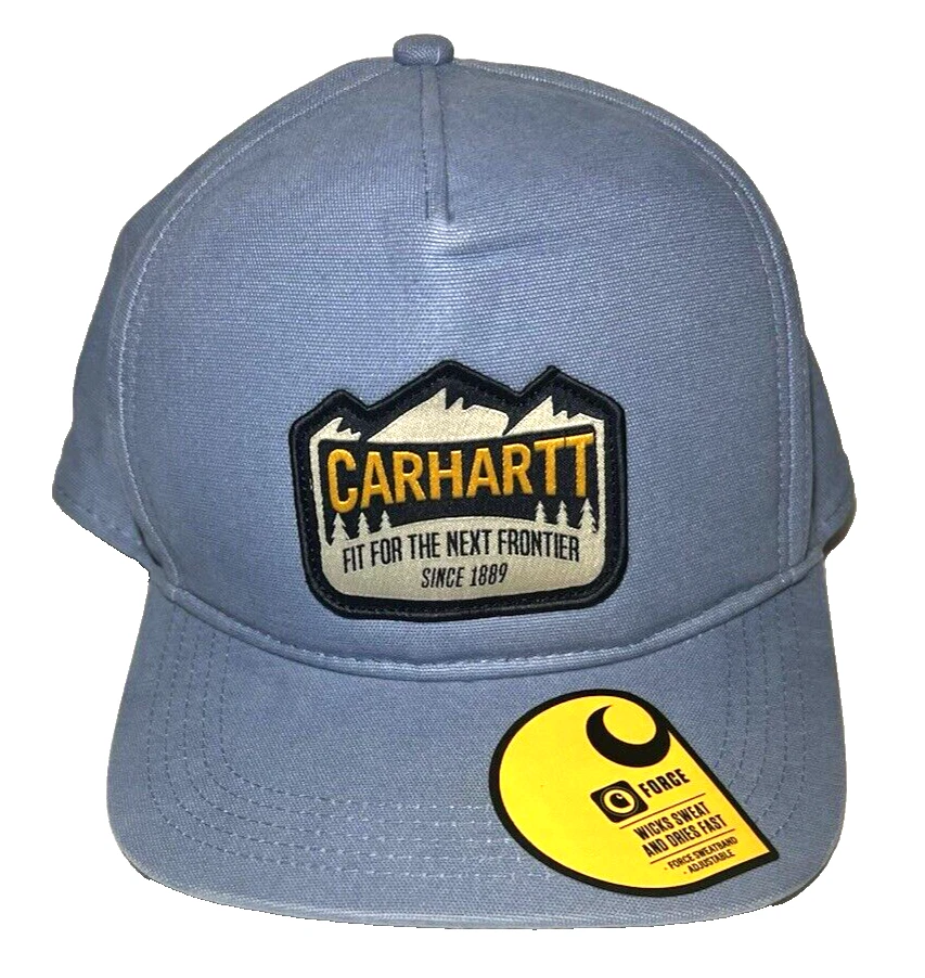 Carhartt Canvas Mountain Patch Cap - Blue - AH6318-M - Adjustable