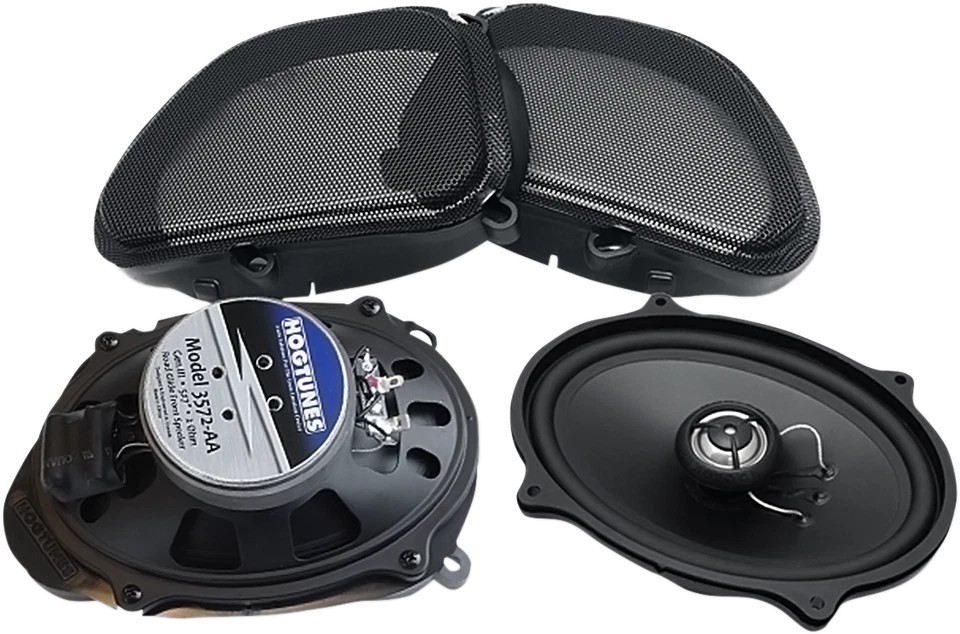 Hogtunes 5 x 7 Gen3 Front Fairing Speakers Grill Grilles Harley Road Glide 06-13 - Image 1 of 1