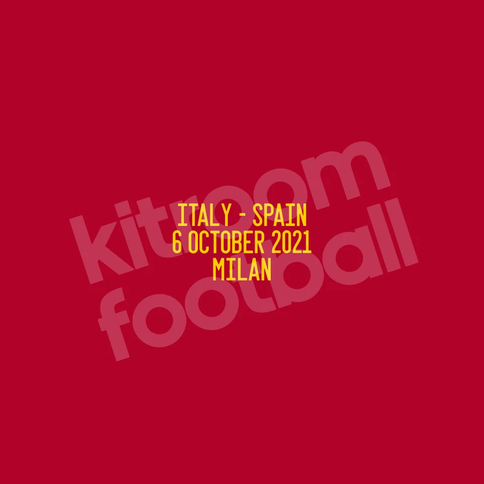 2021 Spain Match Detail MDT Patch vs Italy UEFA Nations League Repro - Photo 1/1