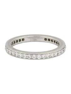 Tiffany & Co Diamond Soleste FULL Eternity Wedding Band Size 5.5 $4650 - Picture 1 of 4