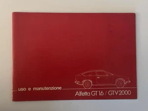 Libretto uso e manutenzione Alfa Romeo Alfetta GT 1.6 / GTV 2000 - Foto 1 di 1