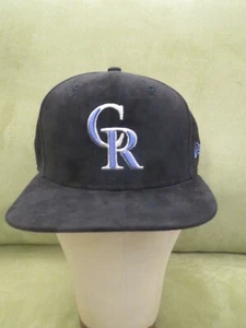 New Era Colo Rockies Negro Gamuza Sombrero Ajustable - Imagen 1 de 4