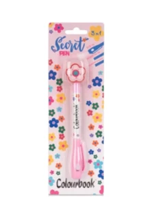 COLOURBOOK - PENNA 3 IN 1 - INCHIOSTRO INVISIBILE - LUCE UV - INCHIOSTRO BLU - Foto 1 di 4