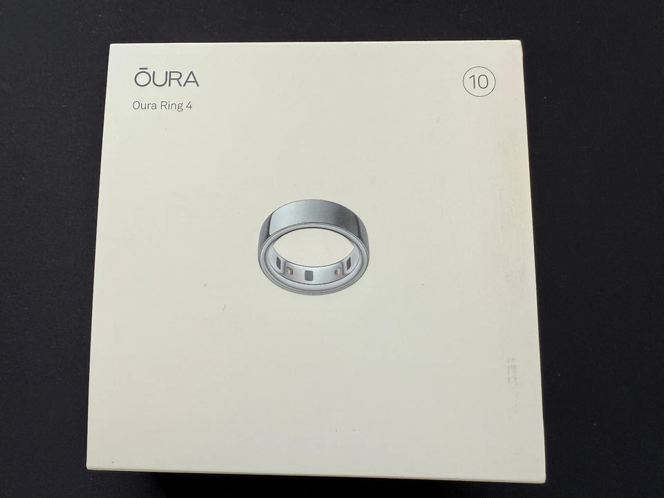 Oura Ring 4 Smart Ring Size 10 Activity Tracker, 4th Gen Silver - Image 1 of 1
