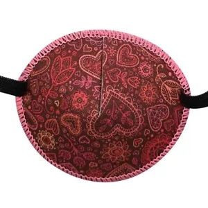 Adult Eye Patch - Pink Hearts, Soft and Washable, Sold to the NHS - Picture 1 of 3