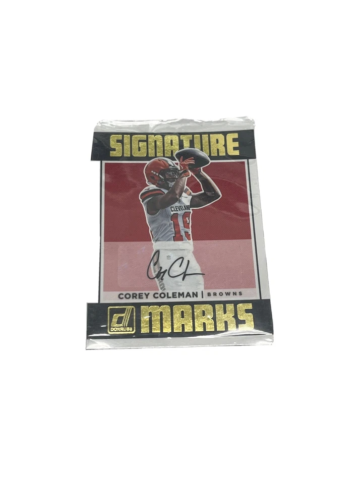 2018 Panini Donruss Signature Marks Corey Coleman #SM-CC Auto - Image 1 of 3