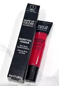 Make Up For Ever Glossy Full Couleur Extreme Shine Lip #1 - Picture 1 of 2