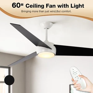 60inch Ceiling Fan With Lights and Remote Control - Picture 1 of 9