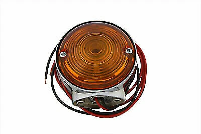 Señal de giro cromada delantera y trasera doble para Harley Davidson de V-Twin Foto 1 de 2