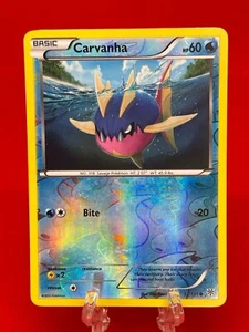 Pokémon TCG Carvanha Black & White 32/135 Plasma Storm Reverse Holo 2012 LP - Picture 1 of 2
