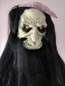Halloween Party Scary Mask With Hair And Beard New On Pack - Quality Vinyl mask - Picture 1 of 8
