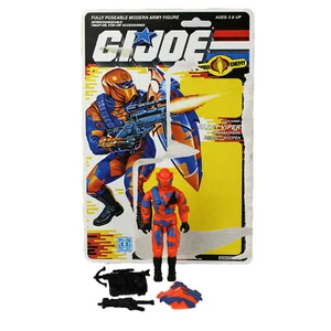 De colección GI Joe ARAH 1989 Alley Viper 100 % completo con reverso de tarjeta completo #2 - Imagen 1 de 7