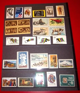 1972 Commemorative Year Set of 31 MNH Stamps Sc 1446-1474, C84/C85 incl Airmail - Picture 1 of 1